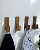 wieszaki Drewniany minimalistyczny wieszak samoprzylepny 4