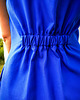 sukienki midi damskie SANTORINI niebieska sukienka z tencelu 2