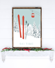 plakaty PLAKAT GÓRY narty SKI zimowy grafika 3