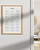 plakaty Plakat Zestaw 3 kalendarzy 2026, nowoczesne, minimalistyczne, stylowe, 3x30x4... 6