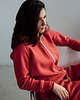 bluza z kapturem damska Bluza DAMSKA MALINOWA 4