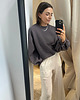 bluza bez kaptura damska Bluza Enjoyable Cacao 4