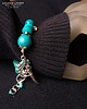 bransoletki z kamieni naturalnych Boho chic. Bransoletka z zawsze modnymi turkusami Znakomity PREZENT  handmade 8