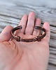 bransoletki wire wrapping Bransoletka miedziana Splot Harmonii 2