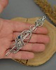 spinki i klamry do włosów Spinka do włosów i do szala ze szpilką ozdobna niebieski kwarc wire wrapping 3