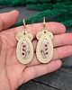kolczyki soutache Kolczyki sutasz kremowe handmade z glinki małe lekkie codzienne Resina 1
