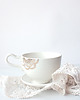 kubki i filiżanki  Porcelanowa filiżanka z koronką 3