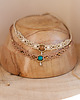 chokery Makramowy naszyjnik. Choker makramowy. Naszyjnik Makrama. Turkus 2