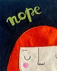 Ozdoby na ścianę Duża Makatka NOPE 2