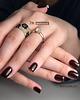 pierścionki złote Pierścionek panterka, pierścionek peyote stitch z koralików myiuki 3