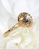 pierścionki złote Złoty pierścionek Princess z kryształem górskim w stylu Vintage 8