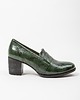 półbuty damskie PÓŁBUTY NA 6 CM SŁUPKU - SKÓRA NATURALNA - MODEL 250 - BUTELKOWA ZIELEŃ 2