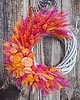 wianki Całoroczny wianek dekoracyjny pink & orange 35/40 cm 7