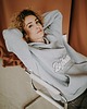 bluza z kapturem damska Bluza oversize Gray dla mamy i taty 3