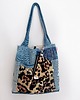 torby na ramię Jeansowa torba w panterkę WILD 4