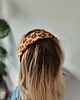 opaski do włosów Jedwabna opaska do włosów brązowa panterka SILK CHARM 3
