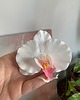 spinki i klamry do włosów Klamra biała orchidea 4