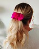 spinki i klamry do włosów Scrunchie spinka klamra jedwabna neonowa fuksja 2