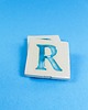magnesy Ceramiczny magnes, niebieska literka R 1