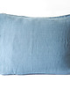 poduszki gładkie Lniana Poszewka Troczki DUSTY BLUE 5