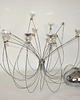 lampy wiszące Lampa wisząca Pająk chromowana, 16 punktów światła, lata 80. 4