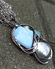 wisiory Opal, turkus, szkło - wisiorek 3
