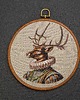 Ozdoby na ścianę Lord Deer,  haft w oprawie 20 cm 2