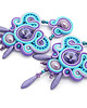 kolczyki soutache Kolorowe boho kolczyki 3