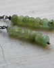 kolczyki wire wrapping chryzoprazy  na łańcuszku - kolczyki 5