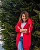 bluza z kapturem damska Bluza rozpinana Luzak Czerwony 1