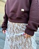 bluza bez kaptura damska Hot Chocolate / ciepła bluza bawełniana 1