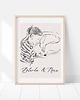 grafiki i ilustracje PORTRET Z PUPILEM  - plakat personalizowany 7
