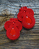 kolczyki soutache Czerwone kolczyki soutache 4
