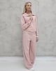 komplety damskie Kissa wygodny komplet z rozpinaną bluzą  Powder Pink 5