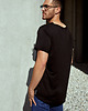 t-shirty męskie T-shirt ROLO czarny 3