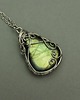 wisiory Wisiorek ze złotym labradorytem wire wrapping labradoryt 1