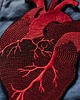 naszywki na ubrania ANATOMICZNE SERCE - duża naszywka 2