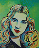 obrazy Obraz olejny do salonu portret joan fontaine 1