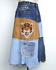 spódnice midi Spódnica jeans z tygrysem r.46/48 2