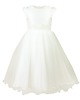 sukienki komunijne Ecru tiulowa sukienka dla dziewczynki Delfina 3