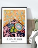 grafiki i ilustracje Abstrakcja obraz, kolorowa dekoracja ścienna, plakat, Maurer 1