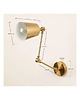 kinkiety Kinkiet Metalowy 2 szt. Złoty Classic 1