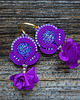 kolczyki soutache Fioletowe kolczyki soutache 4