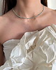 chokery Srebrny naszyjnik choker KWIATY 1