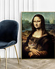 plakaty Plakat Mona Lisa z kotem 3