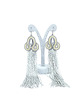 kolczyki soutache Szaro-żółte kolczyki sutasz - kolekcja Drop 1