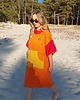 sukienki midi damskie Ponczo kąpielowe z bawełnianej frotte  CANDY GIRL 7