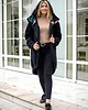 bluza z kapturem damska Bluza Elastic Black 1