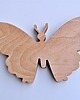 figurki i rzeźby Drewniany motyl, motylek z litego drewna 1