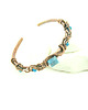 bransoletki wire wrapping Ozdobna bransoleta mankietowa z apatytem 4